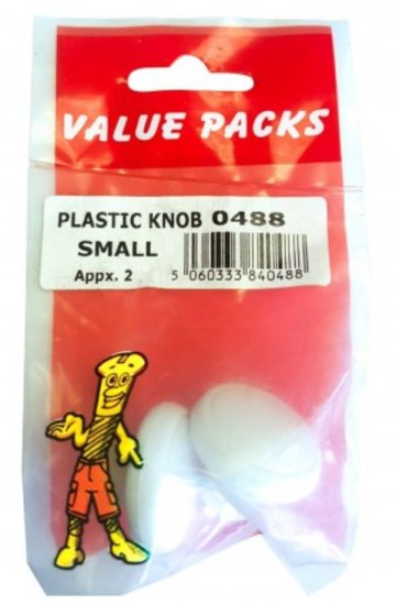 (image for) FAST PAK VALUE EXTRA PLASTIC KNOB - SMALL- 2S