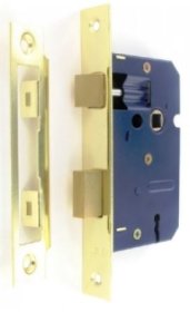 (image for) FAST PAK LEVER SLASH LOCK BRASS WITH KEYS - 63MM