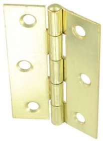 (image for) FAST PAK BUTT HINGES BRASSED 1 PAIR - 1"" - 25MM