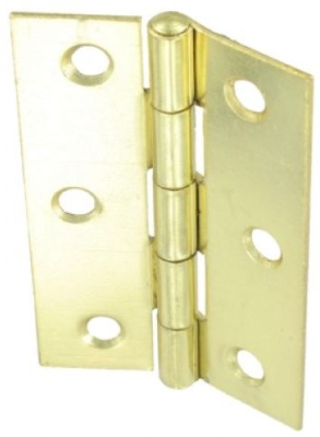 (image for) FAST PAK BUTT HINGES BRASSED 1 PAIR - 1\"\" - 25MM