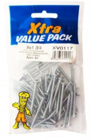 (image for) F/PAK XTRA WOOD SCREW 8X1 3/4