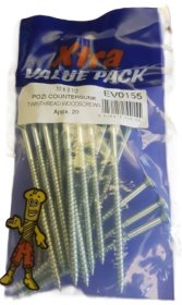 (image for) FAST PACK XTRA VALUE PACKS TWINTHREAD WOODSCREWS - 10X3.5INCH - 20S