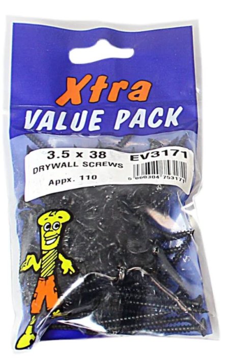 (image for) FAST PAK XTRA VALUE PACKS DRYWALL SCREWS - 3.5X38 - 110S
