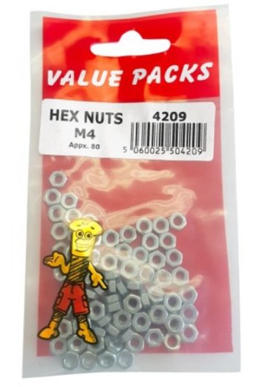 (image for) FAST PAK VALUE PACKS HEX NUTS -4 - 80S