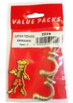 (image for) FAST PAK VALUE PACKS CURTAIN TIEBACKS BRASSED - 2S