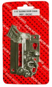 (image for) FAST PAK CARDED SLIDING DOOR CHAIN CHROMED - 3.5INCH