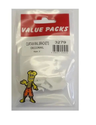 (image for) FSAT PAK VALUE PACKS CURTAIN RAIL BRACKET DECORAIL - 2S