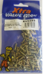 (image for) FAST PAK XTRA VALUE PACKS HARDENED CHIPBOARD WOOD SCREWS YELLOW ZINC PLATED - 4.0X16