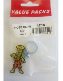(image for) FAST PAK VALUE PACKS HOSE CLIPS - 3/4INCH - 2S