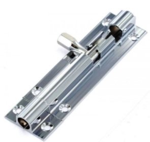 (image for) FAST PAK STRAIGHT DOOR BOLT CHROME 2INCH/50MM