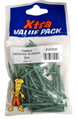 (image for) FAST PAK XTRA VALUE PACKS TIMBER DECKING SCREWS - 50MM