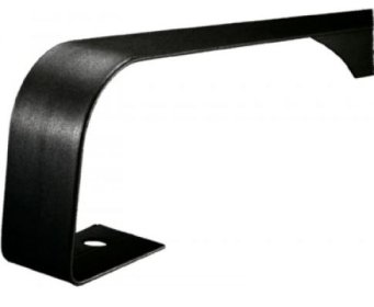 (image for) FAST PAK WORKTOP STRAIGHT T SECTION R12 BLACK STANDARD - 40MM