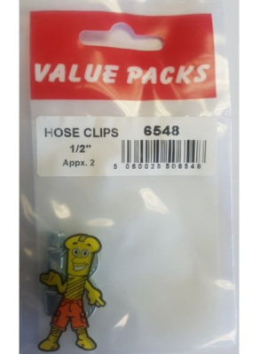 (image for) FAST PAK HOSE CLIPS - 0.5INCH - 2S