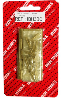 (image for) FAST PAK BUTT HINGE BRAS - 3INCH/75MM