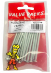 (image for) FAST PAK VALUE PACKS GALVANISED ROUND WIRE NAILS - 75MM - 100G