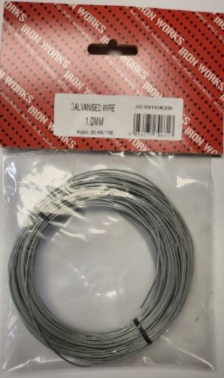 (image for) FAST PAK GALVANISED WIRE - 1.0MM - 20M
