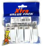 (image for) FAST PAK XTRA VALUE PACK MAGNETIC CATCHES WHITE EXTRA STRONG - 6KG - 10S