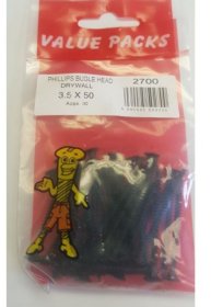 (image for) FAST PAK VALUE PACKS PHILLIPS BUGLE HEAD DRYWALL - 3.5X50 - 30S