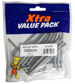 (image for) FAST PAK XTR AVALUE PACKS ROUND WIRE NAILS GALVANIZED - 250G