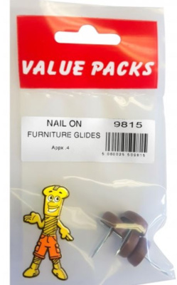 (image for) FSAT PAK VALUE PACKS NAIL ON FURNITURE GLIDES - 4S
