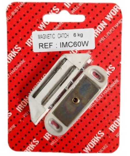 (image for) FAST PAK MAGNETIC CATCHES WHITE - 6KG - 60MM