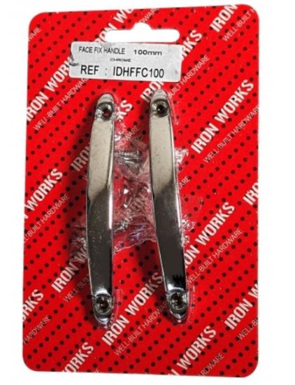 (image for) FAST PAK D HANDLE FACE FIX CHROME - 100MM