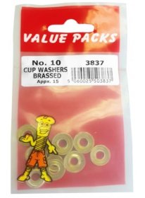 (image for) FAST PAK VALUE PACKS NO:10 CUYP WASHERS BRASSED - 15S