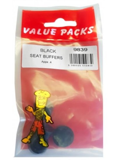 (image for) FAST PAK VALUE PACKS SEAT BUFFERS BLACK - 4S