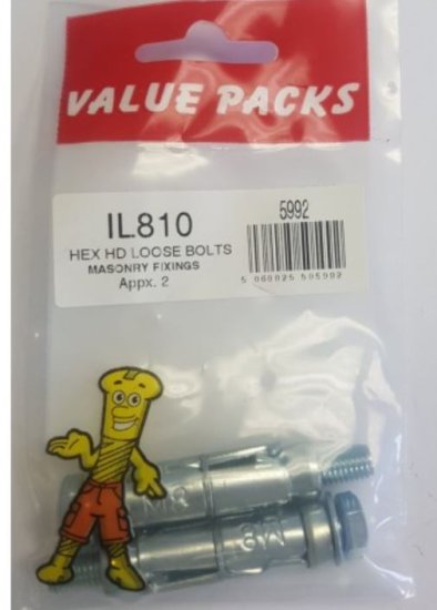 (image for) FAST PAK VALUE PACKS HEX LOOSE BOLT - M8 - 2S