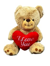 (image for) WL LIGHT BROWN BEAR WITH HEART