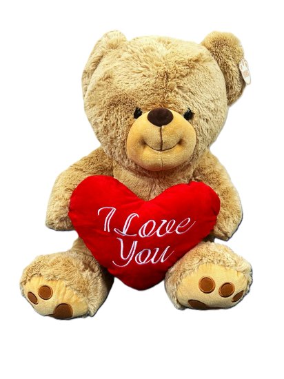 (image for) WL LIGHT BROWN BEAR WITH HEART