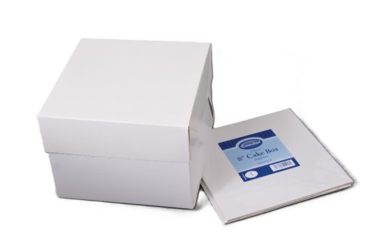 (image for) ESSENTIAL CAKE BOX STAPLELESS 2S - 8""