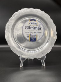 (image for) ESSENTIAL DINNER PLATE GLIM/SILVER 10S - 10""