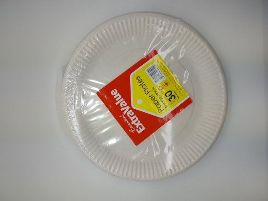 (image for) EXTRA VALUE PAPER PLATE 30S - 9""
