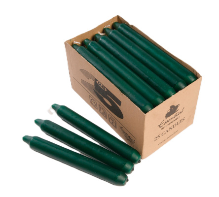 (image for) ESSENTIAL HOUSEHOLD CANDLES GREEN - 25S