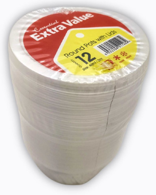 (image for) SUPER VALUE PLASTIC ROUND POT 12S - 60ML