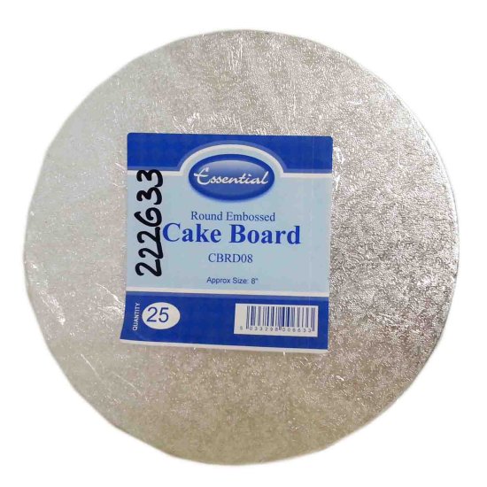 (image for) ESSENTIAL CAKE BOARD ROUND THIN - 8""