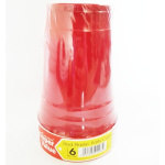 (image for) SUPER VALUE PARTY CUP RED 6S - 16oz