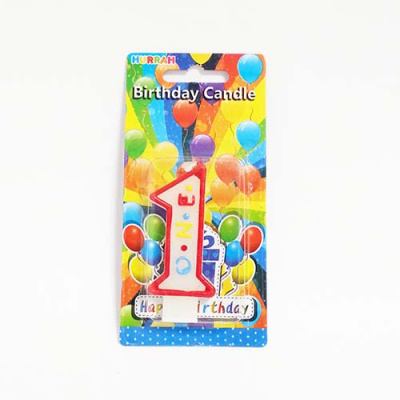 (image for) HAPPY BIRTHDAY CANDLE \'1\'