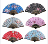 (image for) FLORAL HANDHELD FAN ASST