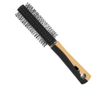 (image for) HAIR BRUSH WITH WOODEN HANDLE