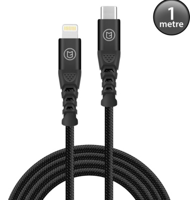 (image for) C3 USB C to Lightning Cable Braided iPhone Charger Cable 1 Metre