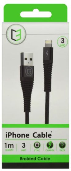 (image for) VIBE C3 IPHONE AND IPAD CHARGER CABLE BRAIDED