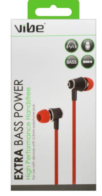 (image for) Vibe Extra Bass Power High Performance 3.5MM Handsfree with mic
