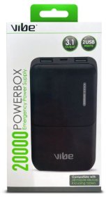 (image for) Vibe 20,000mAh Power Bank Portable USB Rechargeable Battery