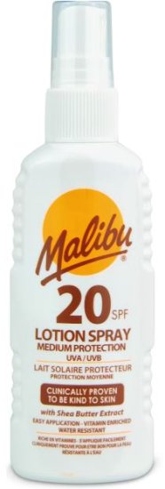 (image for) MALIBU SUN LOTION SPRAY SPF 20 - 100ML