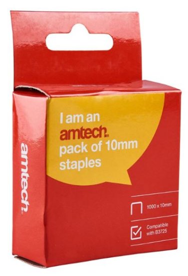 (image for) AMTECH STAPLES 10MM-1000S