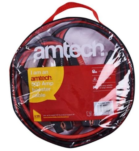 (image for) AMTECH BOOSTER CABLES 500AMP- 2.5M