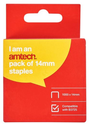 (image for) AMTECH STAPLES 14MM-1000S