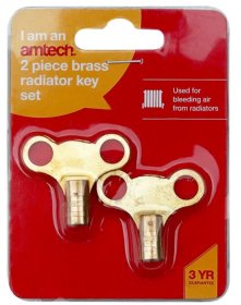 (image for) AMTECH BRASS RADIATOR KEY GOLD-2S